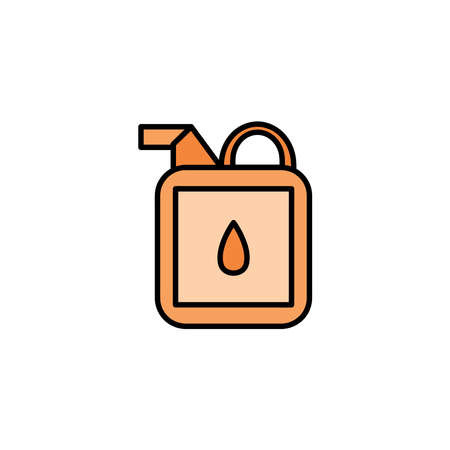 Oil Gas Tank Icon Vector Illustration Design Conceptのイラスト素材
