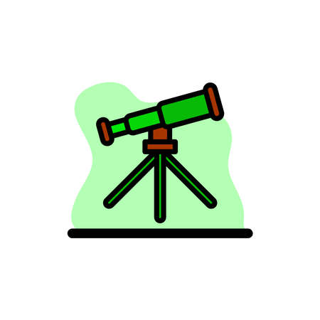 Telescope Icon Conceptual Vector Illustration Design eps10のイラスト素材