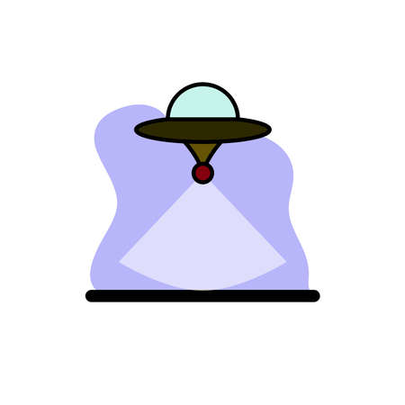 UFO Icon Conceptual Vector Design Illustration eps10のイラスト素材