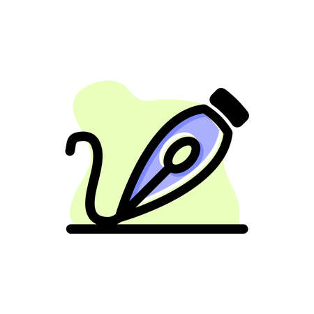 Picture of Feather Pen Conceptual Icon Vector Illustration Design eps10 great for any purposesのイラスト素材