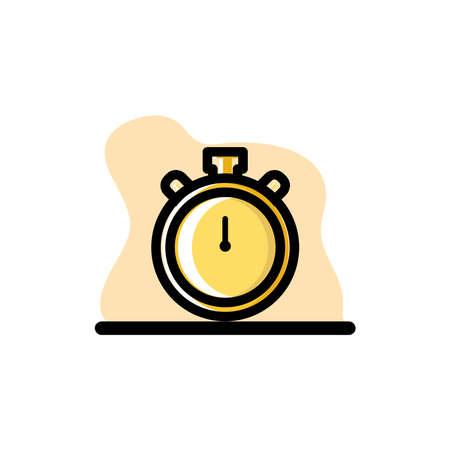 Deadline Stopwatch Icon Conceptual Vector Illustration Design eps10のイラスト素材