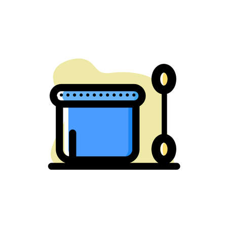 Cotton Bud Icon Vector Illustration Design Illustrationのイラスト素材