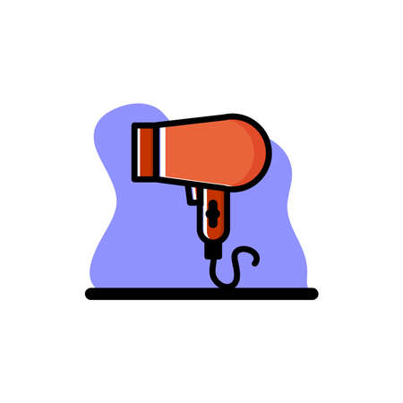 Hair Dryer Conceptual Vector Illustration Design Iconのイラスト素材