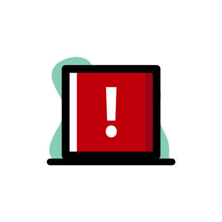 Square Attention Sign Conceptual Vector Icon Illustration Designのイラスト素材