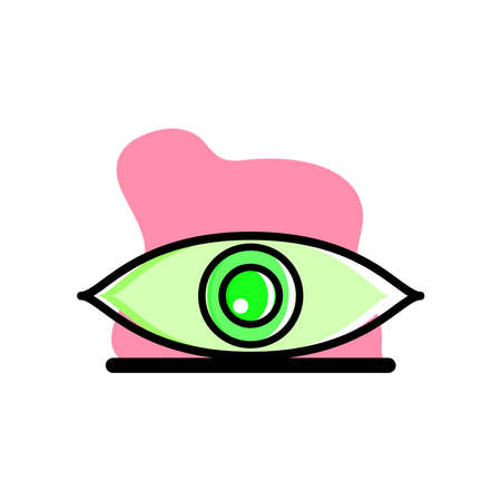 Eye Conceptual Icon Vector Illustrationのイラスト素材
