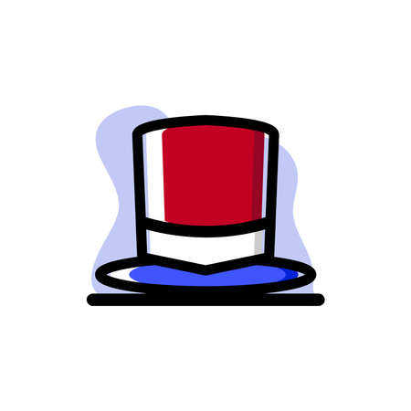 Conceptual Magician Hat Vector Illustration Iconのイラスト素材
