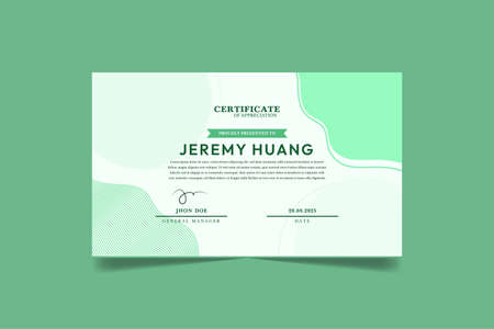 Boho Style Minimalist Certificate Vector Design Template can be used as a certificate of achievements, certificate to award, background, flyer, elements, brochure, or any other design purposesのイラスト素材