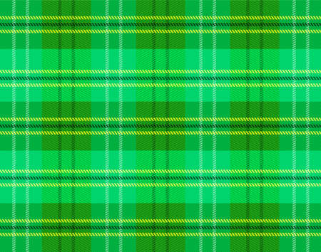 Elegant Green Tartan Plaid Scottish Seamless Pattern-Texture Designのイラスト素材