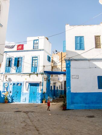 Larache, Morocco - September 16, 2010: Children playing with soap bubblesのeditorial素材