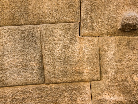 Inca wall in Cuzcoの写真素材