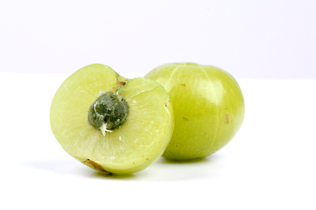 amla in whiteの写真素材
