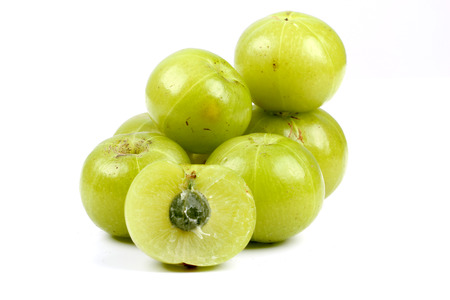 amla in whiteの写真素材