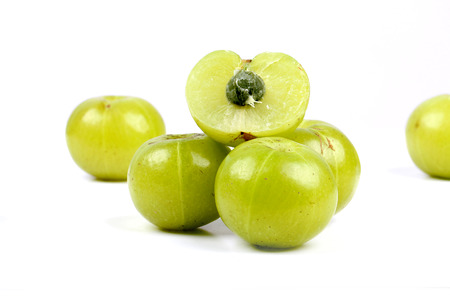 amla in whiteの写真素材