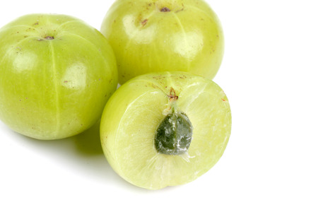 amla in whiteの写真素材