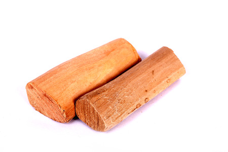 Chandan or sandalwood, sandalwood sticks, perfume, selective focusの写真素材