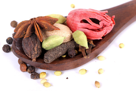 Colorful spices for garam masala indian,ingredients for garam masala , indian spicesの写真素材