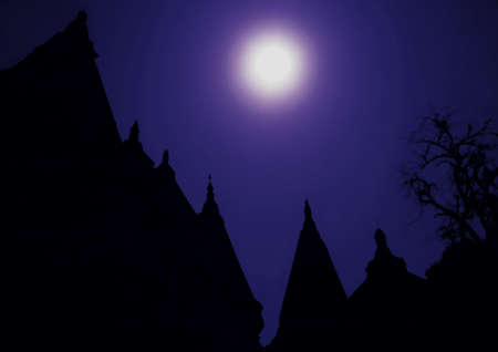 Temple in India when the sun is shiningの写真素材