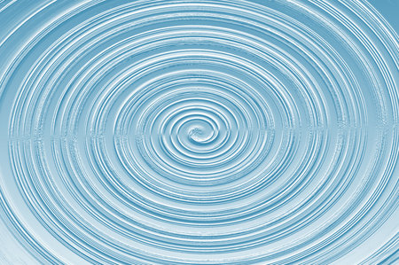 abstract blue background with concentric circles, design element, digital artの写真素材