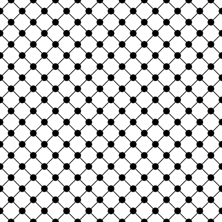 Seamless geometrical dots pattern on white backgroundのイラスト素材