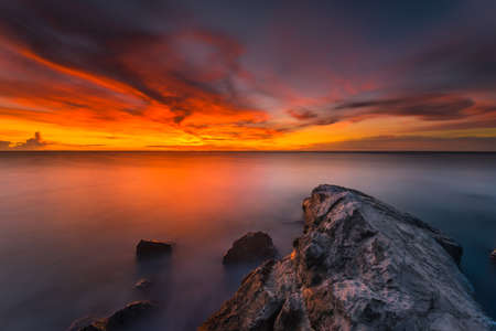 beautiful sunset and sunriseの写真素材