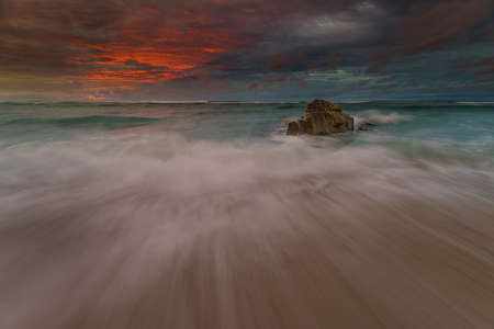 beautiful sunset and sunrise landscape