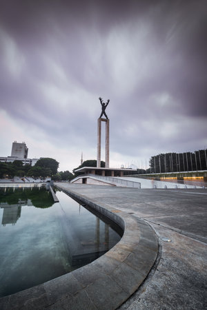 Monument to the soldiers of the Great Patriotic War in Kiev, Ukraineの写真素材