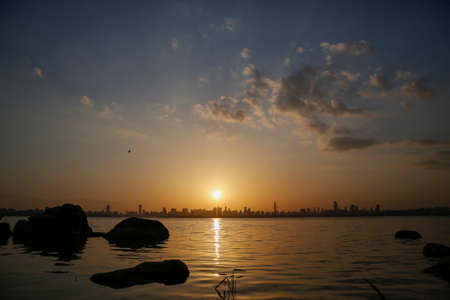 Wuhan East Lake Scenic Areaの写真素材
