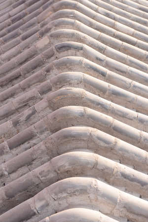 Building roof tiles, close-upの写真素材
