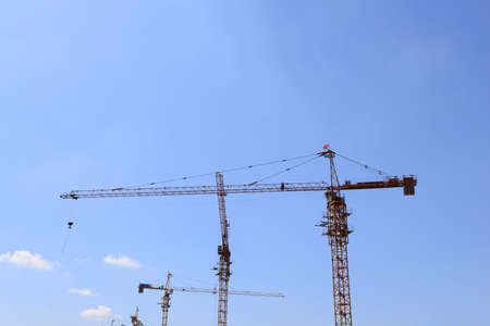 crane under the blue skyのeditorial素材