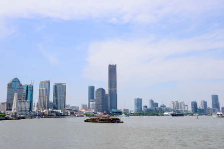 Beautiful buildings on the bund in Shanghai, China