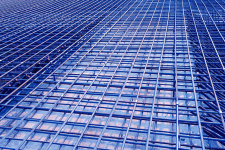 Close-up of reinforced concrete frameの写真素材