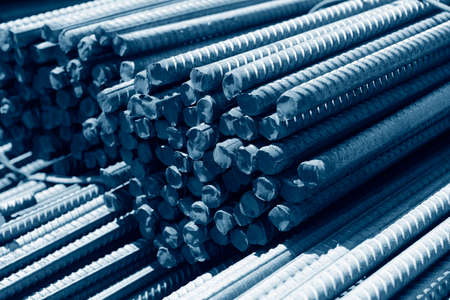 Close up to rib steel 