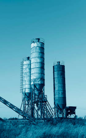 The old cement tank equipmentの写真素材