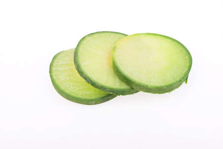 The turnip isolated on a white backgroundの写真素材