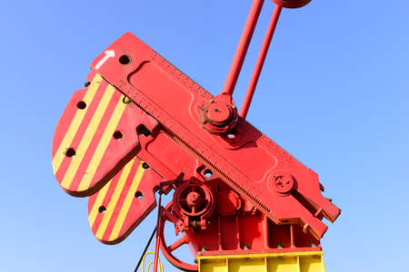 Beam pumping unit in the work