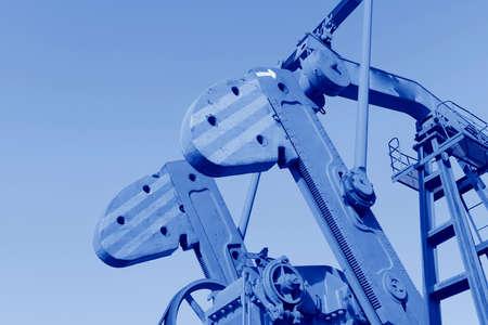 Beam pumping unit in the workの写真素材