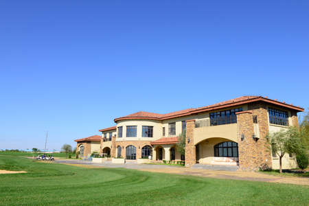 Beautiful home on the golf courseのeditorial素材