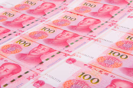 The yuan close upの写真素材