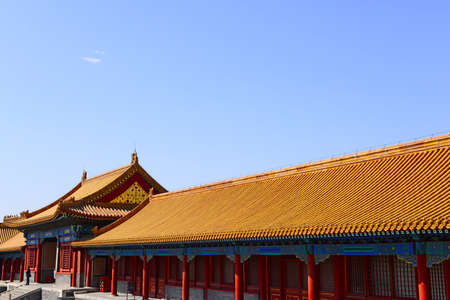 The building in the Forbidden City is in Beijing, China のeditorial素材