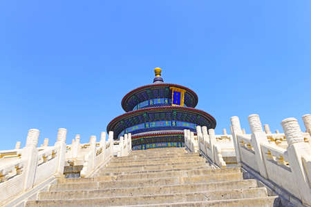 The hall of prayer in tiantan park is in Beijing, Chinaのeditorial素材