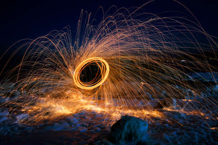 The evening scenery of the seaの写真素材