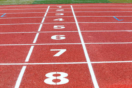Beautiful runway in track and field