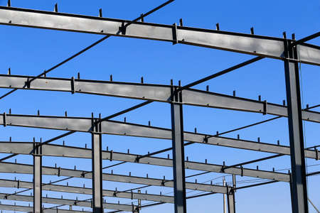 Steel structure workshop is under construction
