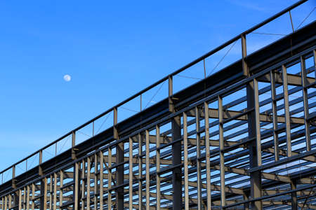 Steel structure workshop is under construction