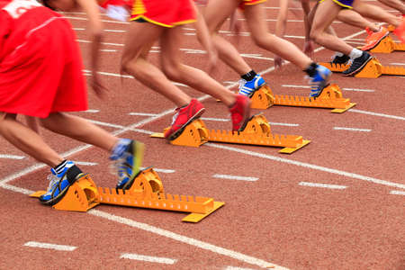 Sports meeting, the athlete sprint start