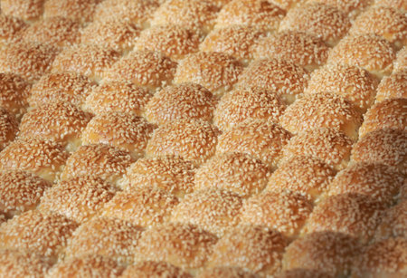 A lot of steamed bread, togetherの写真素材