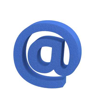 3D rendering  Font Plastic large spark erosion blue special character ALT64の写真素材