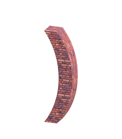 3D rendering Font Stone old english brick special character ALT41の写真素材