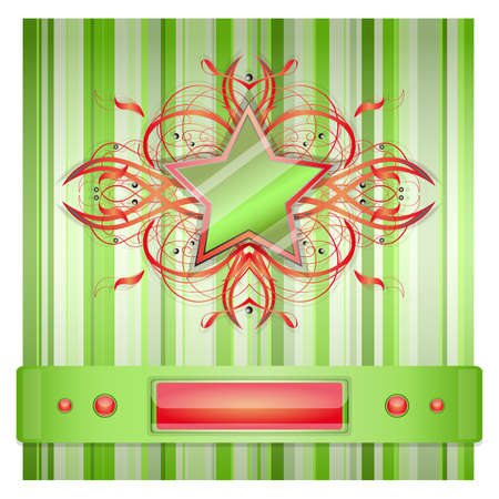 Gray - green background with star.  Illustration 10 versionのイラスト素材