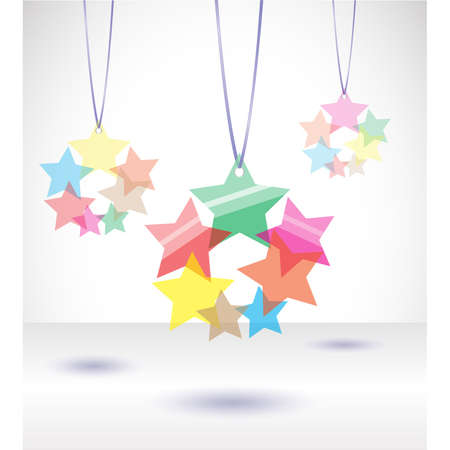 illustration with tranparent stars. Illustration 10 versionのイラスト素材